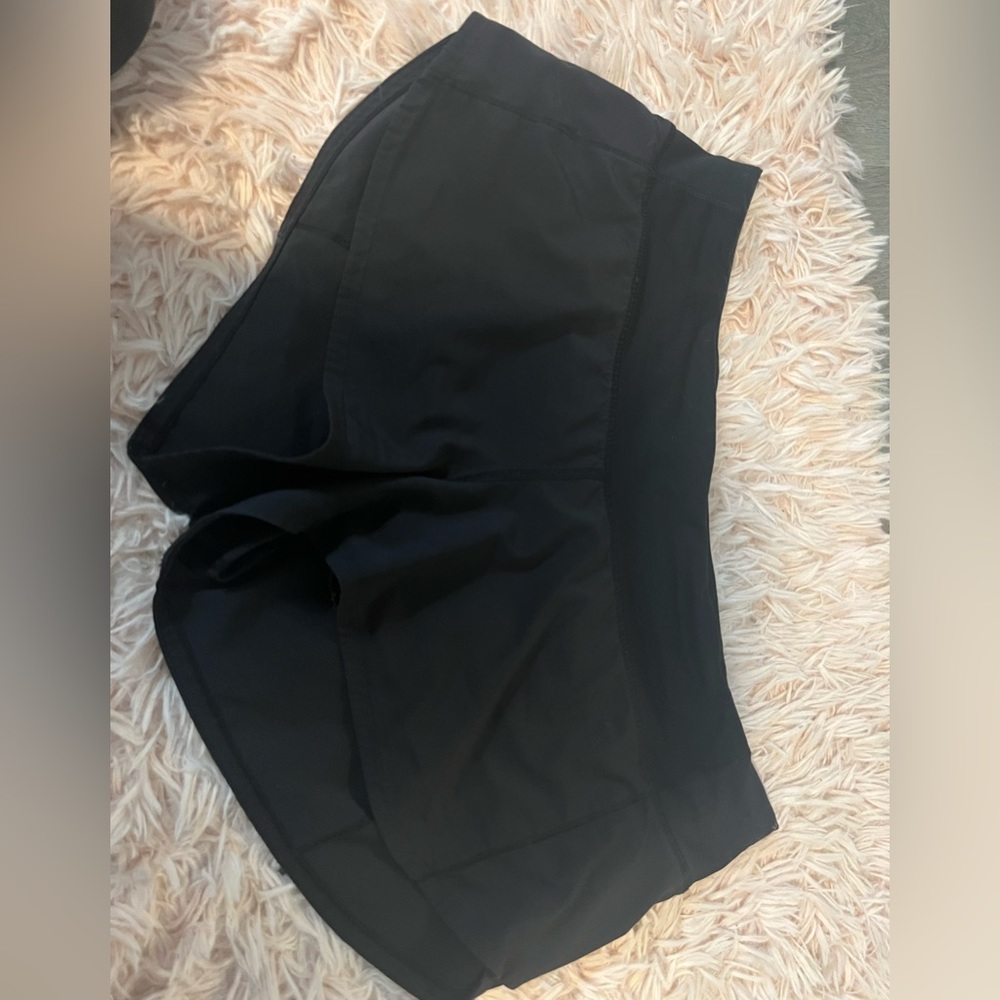 COPY - black Lululemon speed up shorts